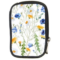 Summer Flowers Compact Camera Leather Case by goljakoff