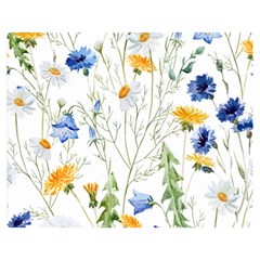 Summer Flowers Double Sided Flano Blanket (medium)  by goljakoff