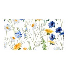 Summer Flowers Satin Wrap by goljakoff