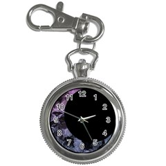 Floral Pink And Purple Moon Key Chain Watches by Dazzleway