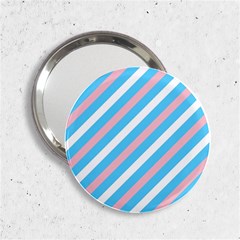 Transgender Pride Diagonal Stripes Pattern 2 25  Handbag Mirrors by VernenInk