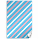 Transgender Pride Diagonal Stripes Pattern Canvas 20  x 30  19.62 x28.9  Canvas - 1