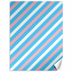 Transgender Pride Diagonal Stripes Pattern Canvas 36  X 48  by VernenInk