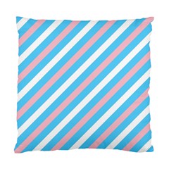 Transgender Pride Diagonal Stripes Pattern Standard Cushion Case (one Side) by VernenInk