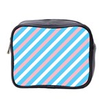 Transgender Pride Diagonal Stripes Pattern Mini Toiletries Bag (Two Sides) Front