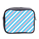 Transgender Pride Diagonal Stripes Pattern Mini Toiletries Bag (Two Sides) Back