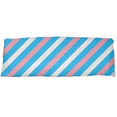 Transgender Pride Diagonal Stripes Pattern Body Pillow Case (dakimakura) by VernenInk