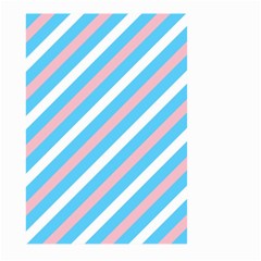 Transgender Pride Diagonal Stripes Pattern Large Garden Flag (two Sides) by VernenInk