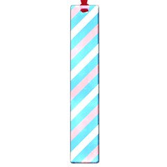 Transgender Pride Diagonal Stripes Pattern Large Book Marks by VernenInk