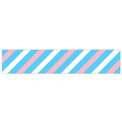 Transgender Pride Diagonal Stripes Pattern Small Flano Scarf by VernenInk