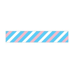 Transgender Pride Diagonal Stripes Pattern Flano Scarf (mini) by VernenInk