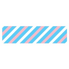 Transgender Pride Diagonal Stripes Pattern Satin Scarf (oblong) by VernenInk