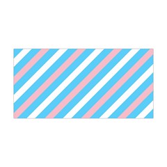 Transgender Pride Diagonal Stripes Pattern Yoga Headband by VernenInk