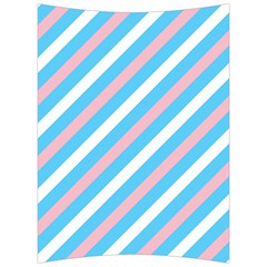 Transgender Pride Diagonal Stripes Pattern Back Support Cushion by VernenInk