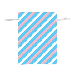 Transgender Pride Diagonal Stripes Pattern Lightweight Drawstring Pouch (s) by VernenInk