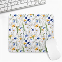 Summer Flowers Pattern Large Mousepads by goljakoff