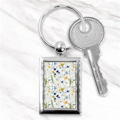 Summer Flowers Pattern Key Chain (rectangle) by goljakoff