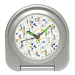 Summer flowers pattern Travel Alarm Clock Front