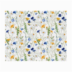 Summer Flowers Pattern Small Glasses Cloth by goljakoff