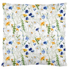 Summer Flowers Pattern Large Cushion Case (two Sides)