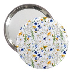 Summer Flowers Pattern 3  Handbag Mirrors