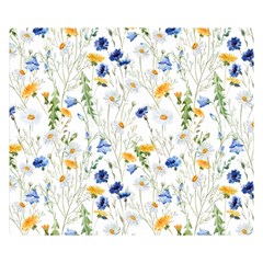 Summer Flowers Pattern Double Sided Flano Blanket (small)  by goljakoff