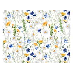 Summer Flowers Pattern Double Sided Flano Blanket (large)  by goljakoff