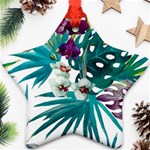 Tropical flowers Ornament (Star) Front