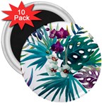 Tropical flowers 3  Magnets (10 pack)  Front