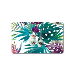 Tropical Flowers Magnet (name Card) by goljakoff