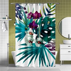 Tropical Flowers Shower Curtain 48  X 72  (small)  by goljakoff