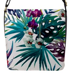 Tropical Flowers Flap Closure Messenger Bag (s) by goljakoff