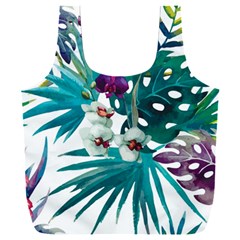 Tropical Flowers Full Print Recycle Bag (xxl) by goljakoff