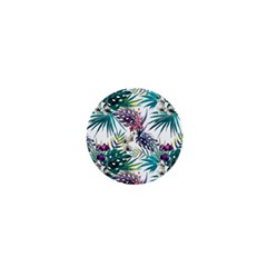 Tropical Flowers Pattern 1  Mini Buttons by goljakoff