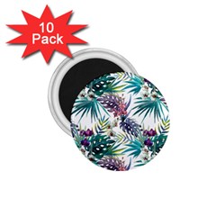 Tropical Flowers Pattern 1 75  Magnets (10 Pack)  by goljakoff