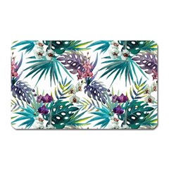 Tropical Flowers Pattern Magnet (rectangular) by goljakoff