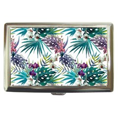 Tropical Flowers Pattern Cigarette Money Case by goljakoff