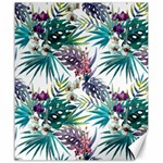 Tropical flowers pattern Canvas 20  x 24  19.57 x23.15  Canvas - 1