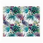 Tropical flowers pattern Small Glasses Cloth (2 Sides) Front