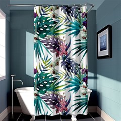 Tropical Flowers Pattern Shower Curtain 36  X 72  (stall)  by goljakoff