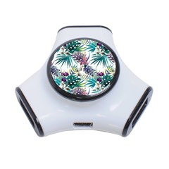 Tropical Flowers Pattern 3-port Usb Hub by goljakoff