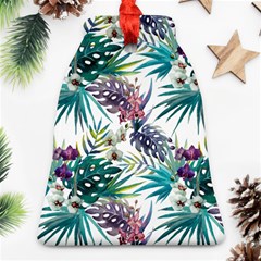 Tropical Flowers Pattern Ornament (bell) by goljakoff