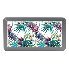 Tropical Flowers Pattern Memory Card Reader (mini) by goljakoff