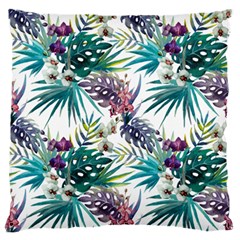 Tropical Flowers Pattern Standard Flano Cushion Case (one Side) by goljakoff