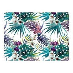 Tropical Flowers Pattern Double Sided Flano Blanket (mini)  by goljakoff