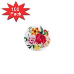 Garden flowers 1  Mini Magnets (100 pack)  Front