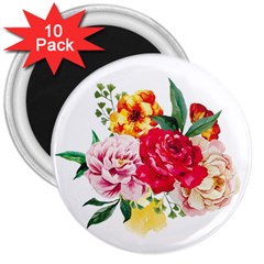 Garden Flowers 3  Magnets (10 Pack)  by goljakoff