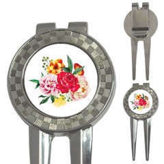 Garden Flowers 3-in-1 Golf Divots by goljakoff