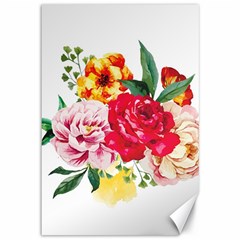 Garden Flowers Canvas 12  X 18  by goljakoff