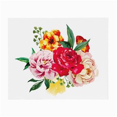 Garden Flowers Small Glasses Cloth (2 Sides) by goljakoff